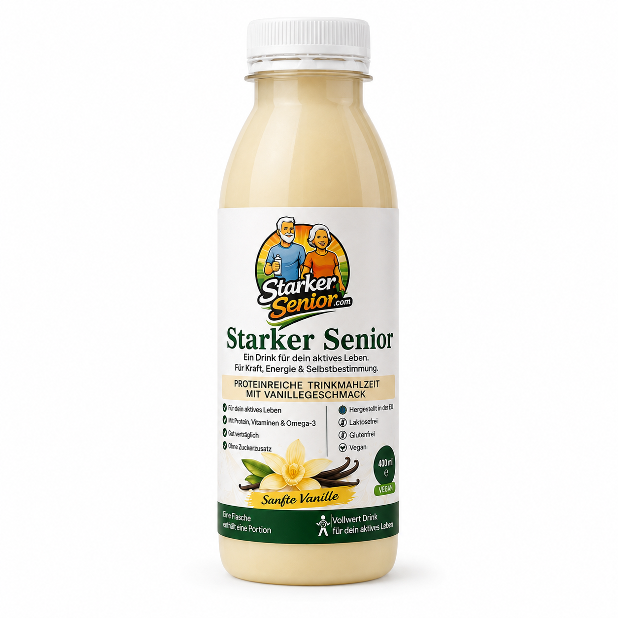 Starker Senior Trinkmahlzeit Sanfte Vanille - 6 x 400ml